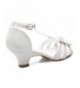 Sandals Glitter Leatherette Strappy Toddler - Off White Mesh - C217AYT5K3O $46.26