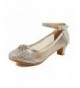 Sandals Girls Low-Medium Platform Sandal Shoes - Nfghb - Silver - CR12MGVNRAL $34.74