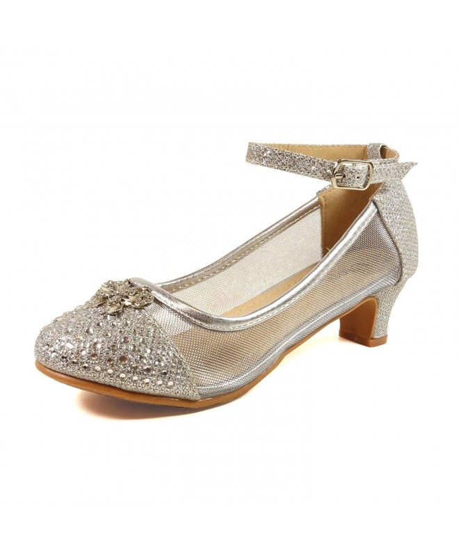 Girls Low-Medium Platform Sandal Shoes - Nfghb - Silver - CR12MGVNRAL
