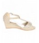 Sandals Girls Glitter and Rhinestone Open Toe Wedge Heel (Toddler/Little Girl) - Gold - C112MZYJ80E $40.26