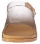 Sandals Kids' Mini Beach Slide Sandal Flat - Bright Gold Sparkly - C6180SRYK06 $81.93