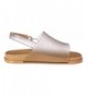 Sandals Kids' Mini Beach Slide Sandal Flat - Bright Gold Sparkly - C6180SRYK06 $81.93