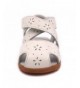 Sandals Girl's Leather Sandals Closed-Toe Flower Casual Outdoor Shoes(Toddler/Little Kid) - White Small Flowers - C7182ANG466...