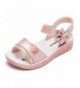 Sandals Open Toe Sandals Flower Glitter for Girls - Pink - CY18NU8HG07 $41.60