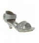 Sandals Jan 14Km Little Girls Rhinestone Heel Platform Dress Sandals - Silver - C611JO9V7P7 $49.33