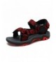 Sandals Boys & Girls Toddler/Little Kid/Big Kid 170892-K Outdoor Summer Sandals - Black Red - CP188HGZRHZ $47.07
