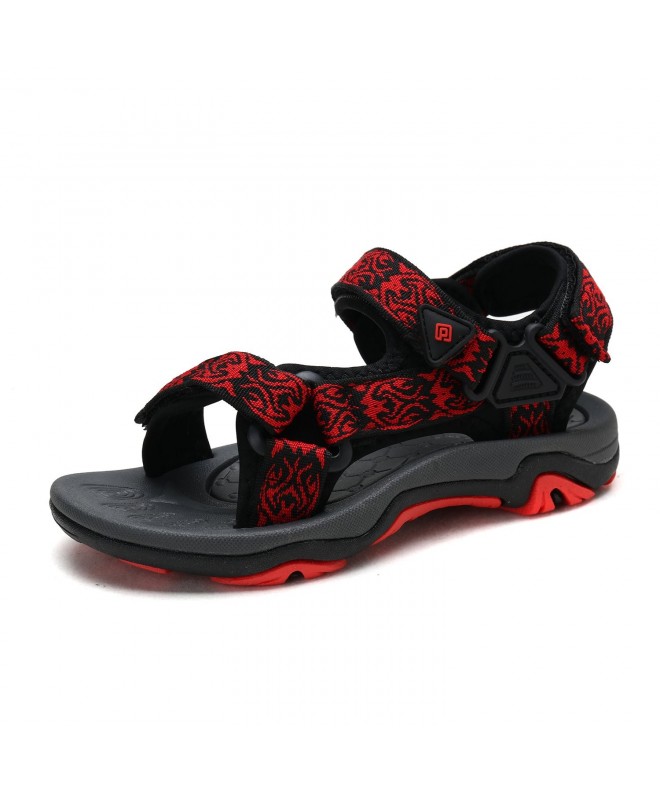 Sandals Boys & Girls Toddler/Little Kid/Big Kid 170892-K Outdoor Summer Sandals - Black Red - CP188HGZRHZ $47.07