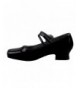 Sandals Girl's Dressy Patent Low Heel Shoe with Glitter and Stone Buckle (Little Kid - Big Kid) - Black Patent - CM18G8CIKU4 ...