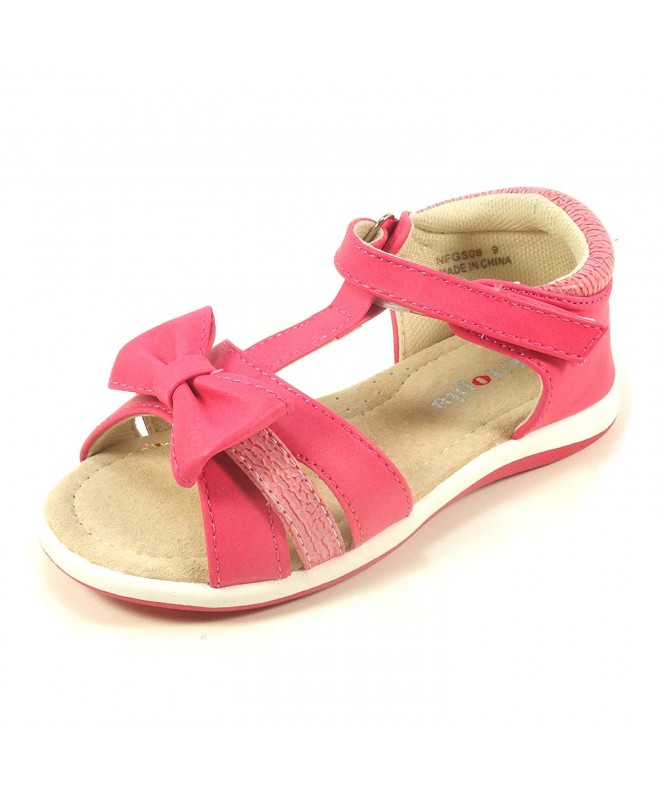 Sandals Toddler Little Girls Summer Flower Sandals - Nfgs08a - Fuchsia - CN17X0OA29G $39.99