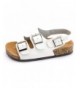 Sandals Girls Open Toe Buckle 2 Strap Ankle Hook Sandals (Toddler/Little Kid) - White 2 - CH12O0MHNAI $46.50