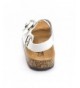Sandals Girls Open Toe Buckle 2 Strap Ankle Hook Sandals (Toddler/Little Kid) - White 2 - CH12O0MHNAI $46.50