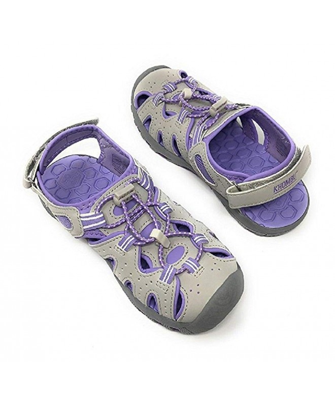 Sandals Kids Athletic Boys Grey Active Sandals (1) - Purple - C118DO0DDZH $51.63