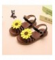 Sandals Flower Sandals Summer Toddler Little - Black - C318N6AS3A9 $27.19