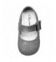 Sandals Maxu Little Girl's Adorable Buckle Ballerina Flat (Toddler/Little Kid) - Silver - CJ184G23LKO $37.90