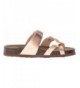 Sandals Kids' Jbeached Flat Sandal- - Rose Gold - CC18722IYYO $57.70