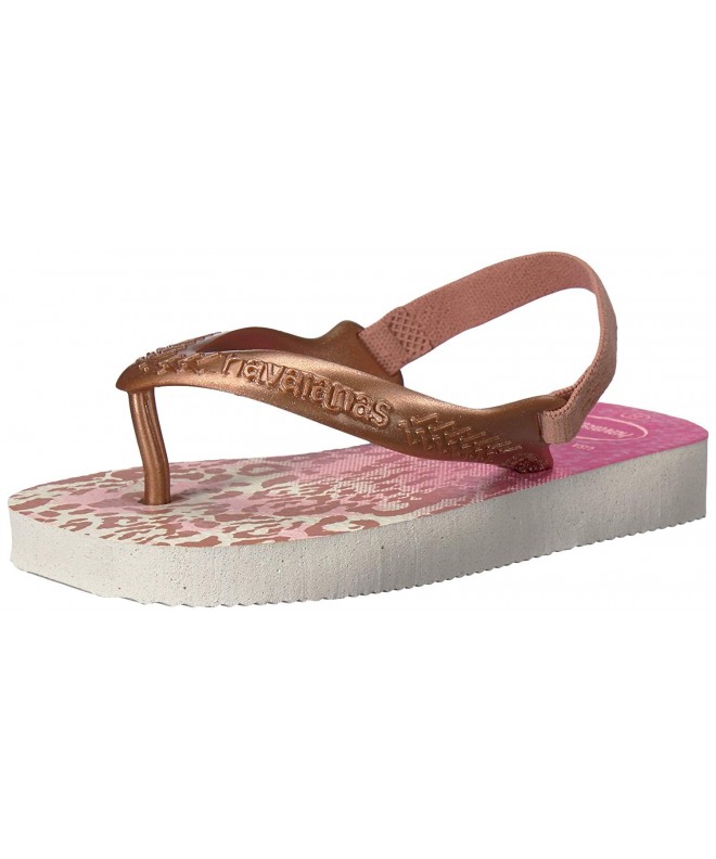 Sandals Sandal Flip Flop Sandals With Backstrap - Baby/Toddler - Chic - White/Golden Blush - CH1860ZU9WZ $32.23