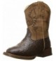 Boots Cowboy Cool Western Boot (Toddler) - Brown - CJ12DWNHMOP $97.10