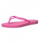 Sandals Kids Womens Slim Flip Flops (Toddler/Little Kid/Big Kid) - Shocking Pink - CJ12NEO9RI1 $31.13