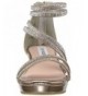 Sandals Kids' Jsweetst Wedge Sandal - Rose Gold - CK18DZQLZYA $68.54