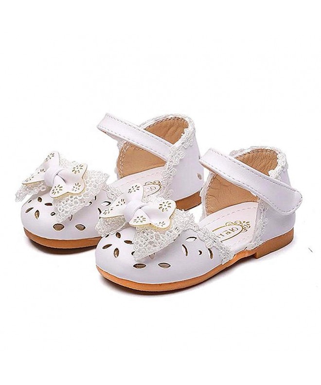 Sandals Toddler Baby Kids Girl's Sandals Mary Jane Flat Princess Dress Dance Party Cosplay First Walker Shoes - White - CP18N...