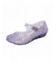 Sandals Jelly Sandal for Girls with Light Princess Girls Stick Cosplay Heel Jelly Shoes - Purple - CO18KIHZU89 $23.91