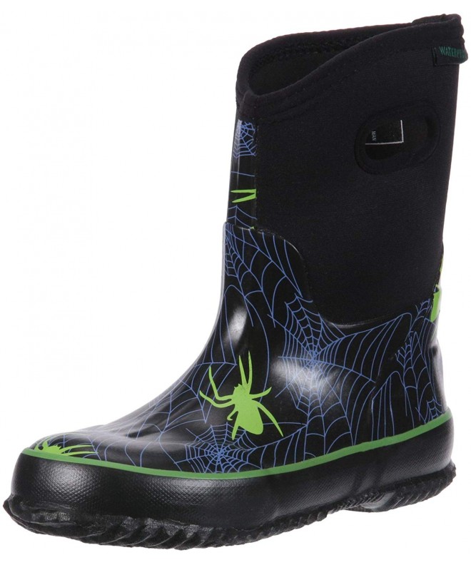 Boots Kids' Bayou Rubber Boots Rain - Black - CA18ECNC933 $70.90