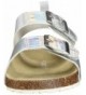Sandals Kids Girl's Duncan Metallic Buckle Strap Sandal - Silver - C418EL627KS $54.32