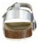 Sandals Kids Girl's Duncan Metallic Buckle Strap Sandal - Silver - C418EL627KS $54.32