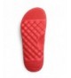 Sandals Girls Pool Shower Sandal Slide On - Red - C818G2D42WY $16.41