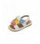 Sandals Multi-Color Flowers Girl Squeaky Sandals Shoes Light Pink - White - CO12NVZQ2DJ $48.86