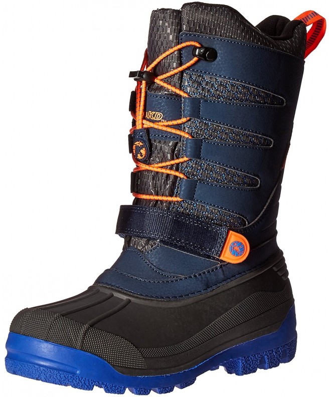 Boots Venom Boy's Outdoor Snow Boot - Navy/Orange - CZ12CMW5LZ9 $85.24