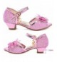 Sandals Princess Wedding Rhinestone Heels Shoes Sequin Sandals for Little Girls Dress Up - Pink-1778 - C318NI50778 $43.11