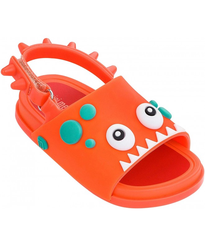 Sandals Kids' Mini Beach Slide Dino Slipper - Orange - CK18L9USRWR $93.16
