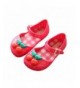 Sandals Girls Pineapple/Cherry Jelly Sandals Kids Mini Mary Jane Flats for Toddler - Red - CJ18NSG6IZG $28.99