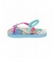 Sandals Shimmer and Shine Toddler Little Girls Beach Flip Flop Aqua Blue Glitter - C918CKHKEWC $24.96