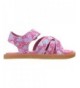Sandals Girls Comfort Printed Summer Outdoor Sandals - Pink - C9183WQR4YY $30.08