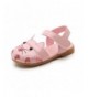 Sandals Cat Shoes Toddler Walking Shoes Little Girl Close Toe Flat Sandals - Pink - CT12NZ7GB6D $25.22