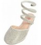 Sandals Girls Gladiator Sandals with Memory Foam Insole (Toddler/Little Kid/Big Kid) - Silver - C018DUCIT76 $20.44