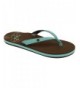 Sandals Girl's Lil Hanalei Man-Made - EVA - Rubber Flip Flops - Turquoise - CR12MBBZZOD $40.62