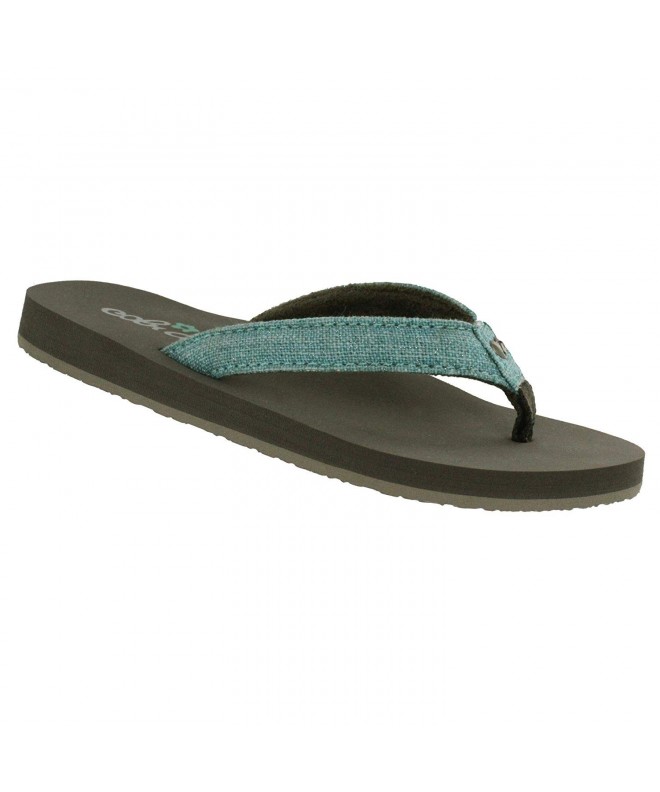 Sandals Girl's Lil Fiesta Flip Flop Sandal - Turquoise - CG18H6IG56L $42.05