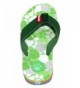 Sandals Flip Flops Slippers - Tiger Cat Print Sandals for Girls and Boys - Fun for Kids (4 - 8). - Green - CI12HYZ8EVR $32.39