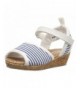 Sandals Madison Girl's Wedge - Blue/White - C912N4S4DBA $46.46