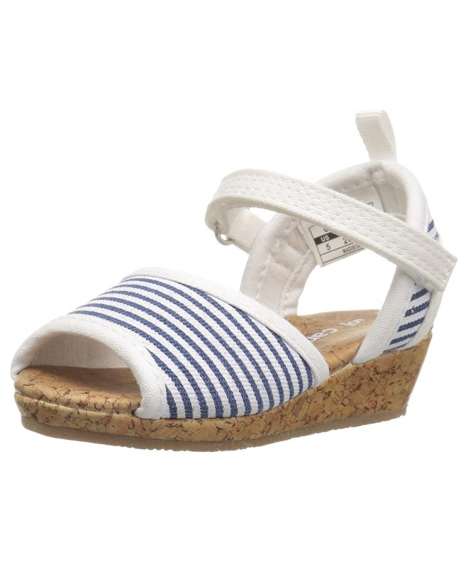 Sandals Madison Girl's Wedge - Blue/White - C912N4S4DBA $46.46