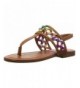 Sandals Kids' Jtwizzle Flat Sandal - Cognac Multi - CC185W8W4L5 $61.21