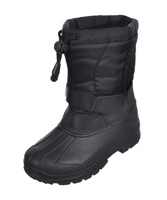 Boots Boys Snow Goer Boots - Black - 2 Youth - CY1887LSYRM $35.88