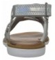Sandals Rossie Girl's Adjustable Sandal - Silver - CF12NGCNPWD $46.00