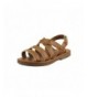 Sandals Strap Flat Sandal - Brown1 - CN17YH37Z48 $28.53