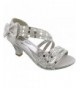 Sandals Top Moda PRIYA-1K Little Girls Rhinestone Heel Platform Dress Sandals - Silver - CH18II7WQN6 $31.86