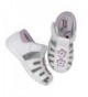 Sandals First Steps Toddler Girl Leather Closed Toe Sandals Arch Support - White - C018C7E9G6D $75.67