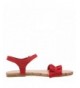 Sandals Girls Ruffle Sandal - Red - CP18INE6HZ0 $26.82